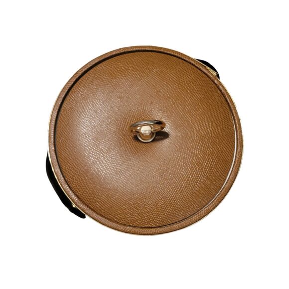 MCM Vintage Brown And Gold Ice Bucket Original Box - Picture 6 of 10